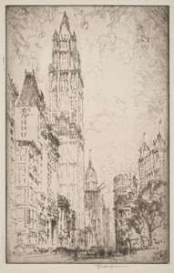 Woolworth Building tekijältä Joseph Pennell