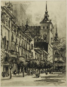 Zocodover, Toledo tekijältä Joseph Pennell