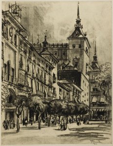 Zocodover, Toledo tekijältä Joseph Pennell