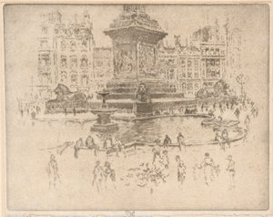 Trafalgar Square tekijältä Joseph Pennell
