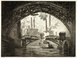 Under the Bridges, Chicago tekijältä Joseph Pennell