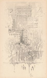 Union Square tekijältä Joseph Pennell