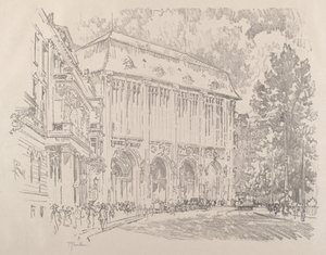 Wertheim, Leipziger Platz, Berliini, 1921. tekijältä Joseph Pennell