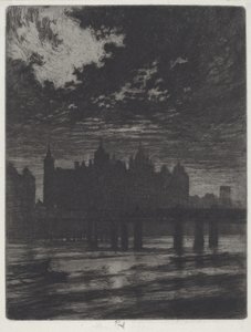 Whitehall Court tekijältä Joseph Pennell