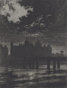 Whitehall Court, 1903. tekijältä Joseph Pennell