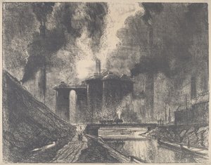 Work Castles, Wolverhampton, 1912. tekijältä Joseph Pennell