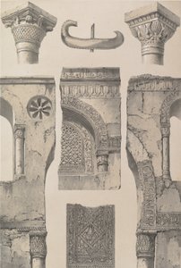 13. Yksityiskohdat, Ibn Toûloûnin moskeija, 1843. tekijältä Joseph Philibert Girault De Prangey