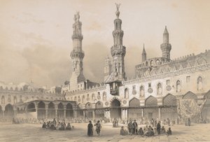 22. El Ahzarin moskeijan piha, Kairo, 1843.