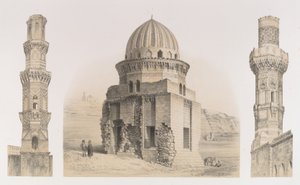 87. Haudat ja minareetit, Kairo, 1843. tekijältä Joseph Philibert Girault De Prangey