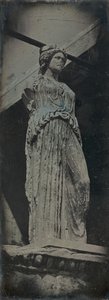 Caryatid, Erechtheion, Ateena, 1842. tekijältä Joseph Philibert Girault De Prangey