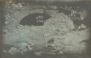 Athènes. T. [emple] de Min. [Erve] Poliade (1er -suunnitelmat) / [Säiliön aukko Erectheionin juurella, Akropolis, Ateena.