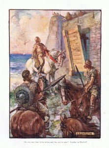 Näetkö tuon pienen valkoisen purjeen kauas merelle? Yonder on McDuff., 1910 tekijältä Joseph Ratcliffe Skelton
