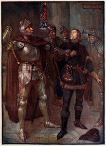 Earl of Angus riisuu kultaketjun Robert Cochranen kaulasta tekijältä Joseph Ratcliffe Skelton