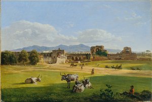 Porta San Giovanni Frascatia vastaan tekijältä Joseph Rebell