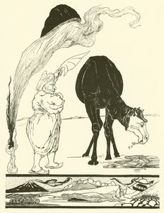 Djinn, joka vastaa kaikista aavikoista (kaiverrus)