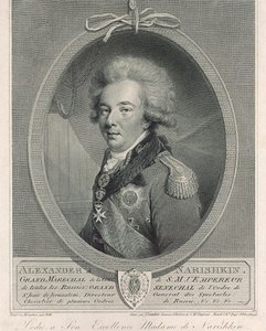 Kreivi Aleksanteri Lvovitš Naryshkinin muotokuva 1760-1826, 1801 tekijältä Joseph Saunders