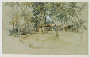 Buddhalainen temppeli Ceylonissa (Sri Lanka)