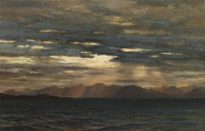 Auringonnousu Skyen luoteisrannikon yli
