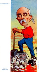 Georges Clemenceau - Siratin karikatyyri