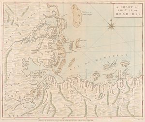 Hondurasin lahden kartta tekijältä Joseph Smith Speer