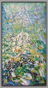 Kevät (kulkue), n. 1914-1916 (öljy kankaalle) tekijältä Joseph Stella