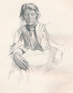 "Study in Lead Pencil", s. 1897 tekijältä Joseph Syddall