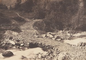 Liuskekivisilta otettuna paluumatkalla pariisilaisilta vesiputoukselta, Luchon, 1853. tekijältä Joseph Vigier
