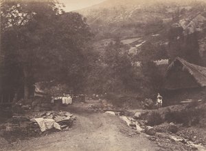 Montaubantin kylä otettu Luchonista, 1853.