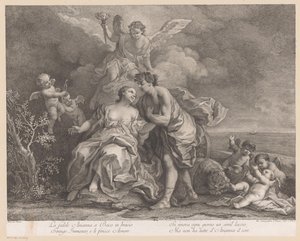 Bacchus ja Ariadne Naxoksen saarella tekijältä Joseph Wagner (possibly)