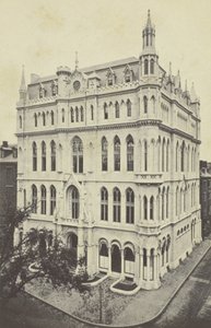 Uusi vapaamuurarien temppeli, Boston, 1860-luku. tekijältä Joseph Ward