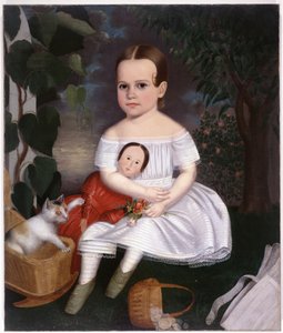 Joseph Whiting Stockin New Englandin muotokuva pikkutytöstä