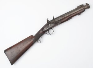 Irlannin vapaaehtoisille myönnetty Blunderbuss jousibajonetilla, n. 1815 (blunderbuss, flintlock)