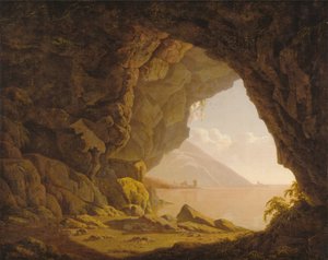 Luola, lähellä Napolia tekijältä Joseph Wright of Derby