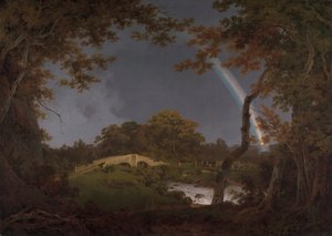 Maisema sateenkaaren kanssa tekijältä Joseph Wright of Derby