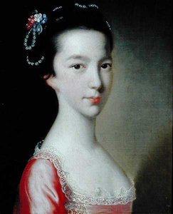 Tytön muotokuva (Jane Monck) (öljy kankaalle) tekijältä Joseph Wright of Derby