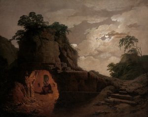 Moonlightin Vergilius-hauta, Silius Italicus Declaiming, 1779. tekijältä Joseph Wright of Derby