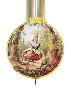 Louis XVI kuukausittainen keski- ja aurinkoaika vaippasäädin korjauksella tekijältä Joseph and Robin Robert  Coteau