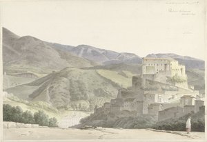 Italian maisema Subiacossa