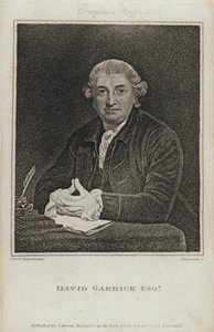 David Garrick, englantilainen näyttelijä, näytelmäkirjailija ja teatterijohtaja (kaiverrus)