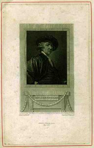 Sir Joshua Reynoldsin (1732-92) muotokuva N. Schiavonettin kaivertama, pub. 1810 (kaiverrus) tekijältä Joshua (after) Reynolds