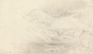 Nant Ffranconin laakso, Caernarvonshire tekijältä Joshua Cristall