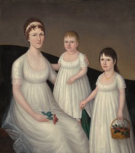 Grace Allison McCurdy (rouva Hugh McCurdy) ja hänen tyttärensä, Mary Jane ja Letitia Grace