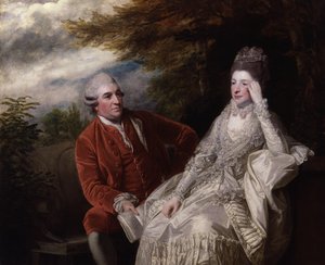 David Garrick; Eva Maria Garrick, o.s. Veigel. tekijältä Joshua Reynolds