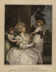 Jane Harringtonin kreivitär, lordi varakreivi Petersham ja kunniallinen Lincoln Stanhope tekijältä Joshua Reynolds
