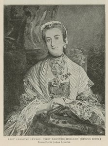 Lady Caroline Lennox, ensimmäinen paronitar Holland tekijältä Joshua Reynolds