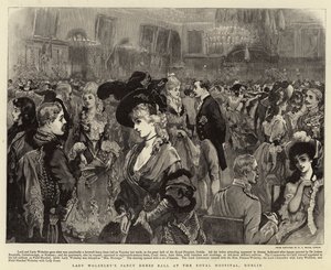 Lady Wolseleyn Fancy Dress Ball Royal Hospitalissa Dublinissa tekijältä Joshua Reynolds