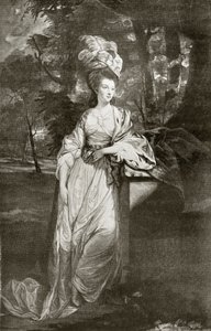 Mary Isabella Somerset, Rutlandin herttuatar, kaivertanut Valentine Green, Alfred Whitmanin teoksesta "The Print-Collector