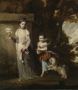 Naisten muotokuva Amabel ja Mary Jemima Yorke, n. 1761 tekijältä Joshua Reynolds