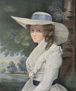 Francesco Bartolozzin (1727-1815) kaivertama The Right Honorable Countess Spencer (d.1831), pub. kirjoittanut E.M. Diemar, 1787 (pistekaiverrus) (katso myös 13474) tekijältä Joshua Reynolds