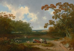 Näkymä Pennsylvanian maaseudulla 1823 (Öljy kankaalle)